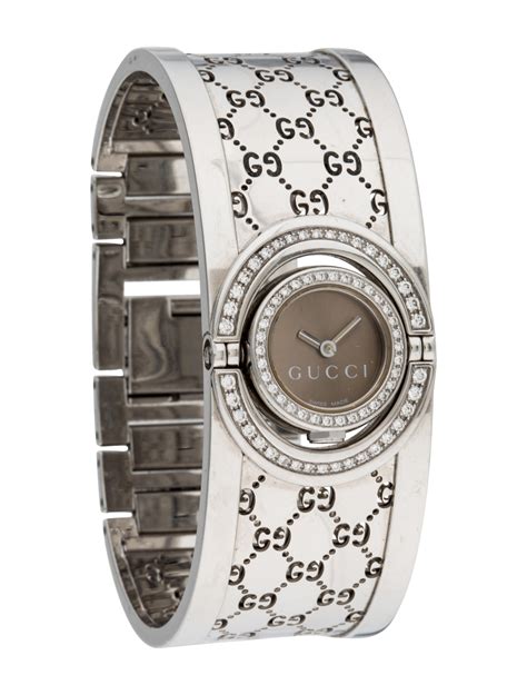 gold diamond gucci watch|Gucci diamond watches for women.